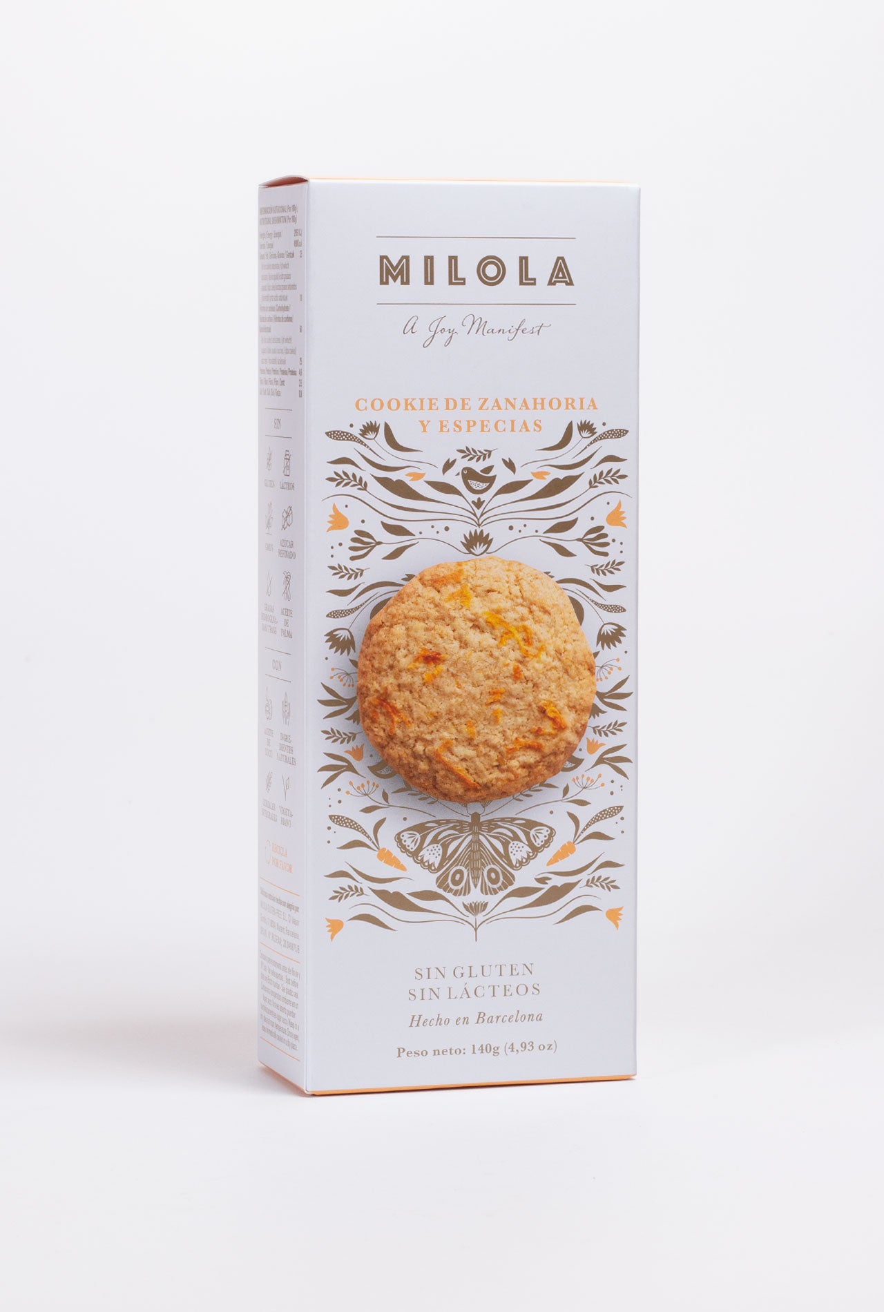 MILOLA Spiced Carrot Cookies 140g